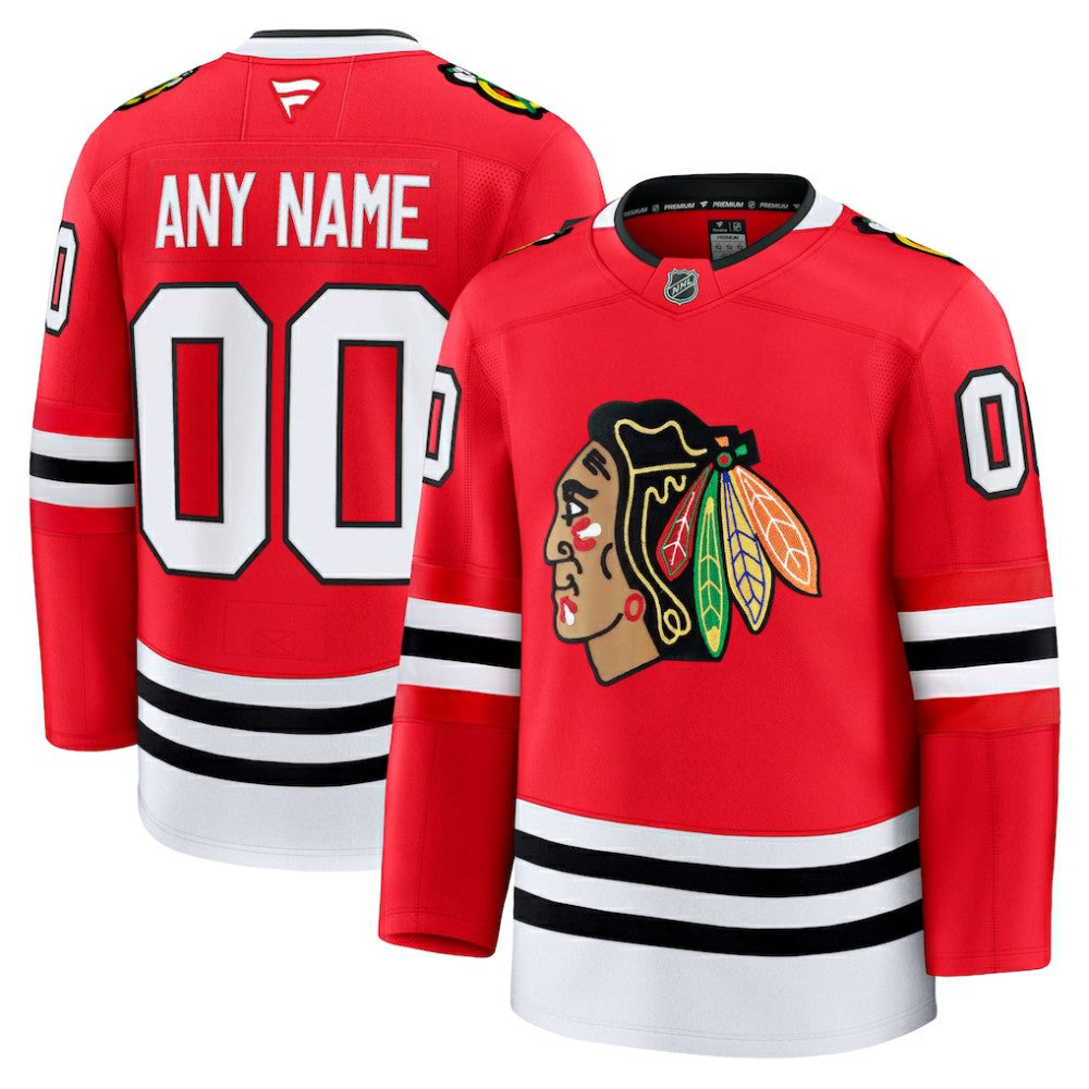 Chicago Blackhawks Fanatics Home Premium Custom Jersey - Red | Fanatics online
