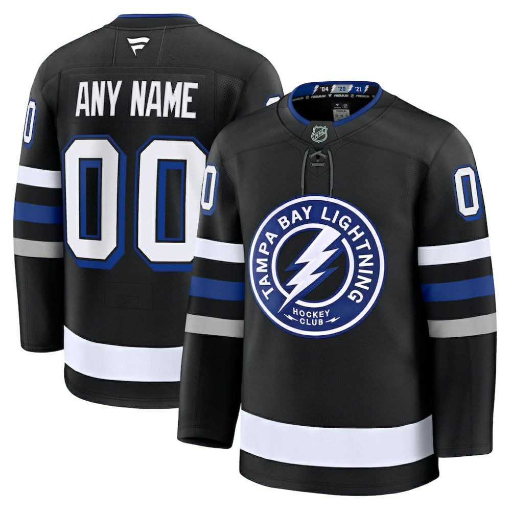 Tampa Bay Lightning Fanatics Alternate Premium Custom Jersey - Black | Fanatics near me