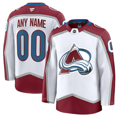Colorado Avalanche Fanatics Away Premium Custom Jersey - White | Fanatics Clearance