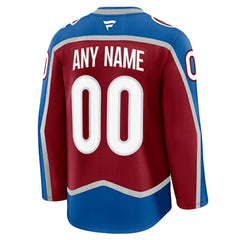 Colorado Avalanche Fanatics Home Premium Custom Jersey - Burgundy | Fanatics sale