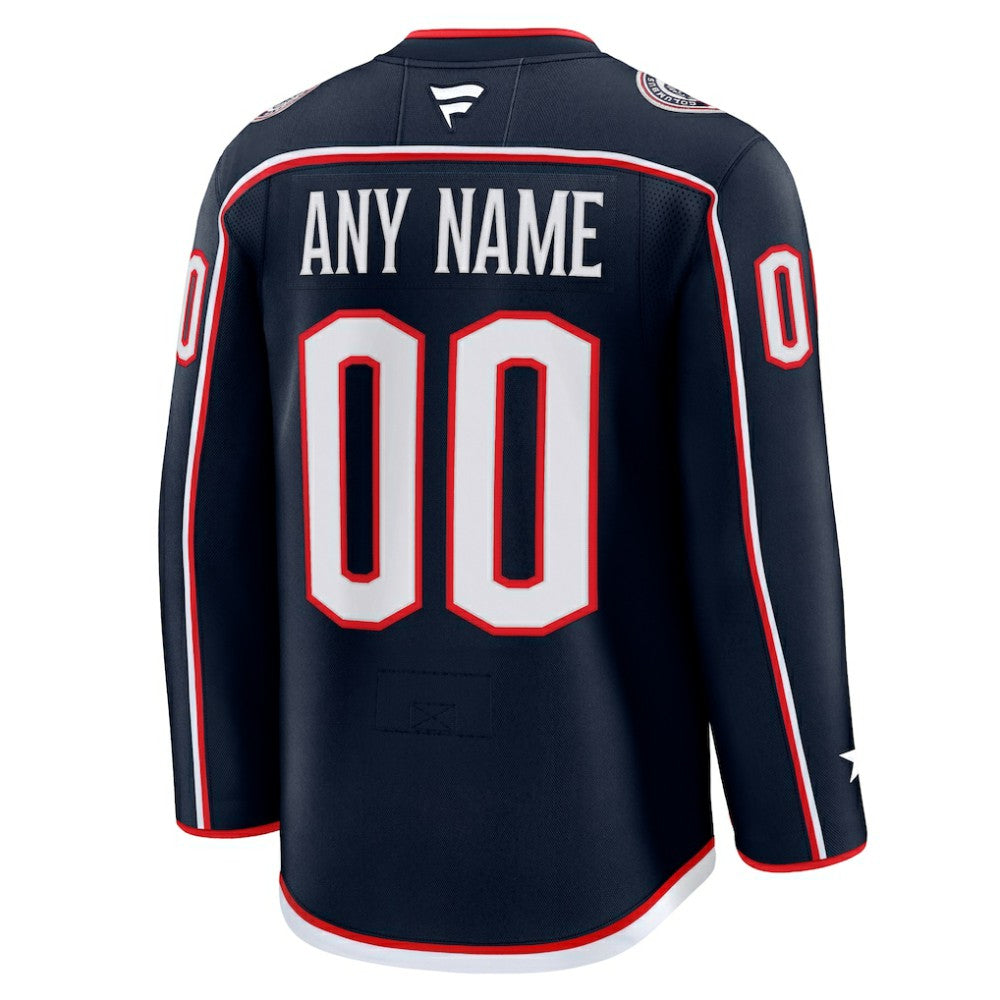Columbus Blue Jackets Fanatics Home Premium Custom Jersey - Navy | Fanatics Clearance