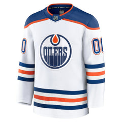 Edmonton Oilers Fanatics Away Premium Custom Jersey - White | Fanatics online