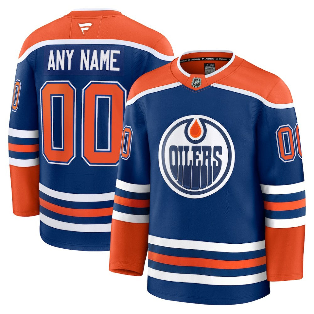 Edmonton Oilers Fanatics Home Premium Custom Jersey - Royal | Fanatics discount
