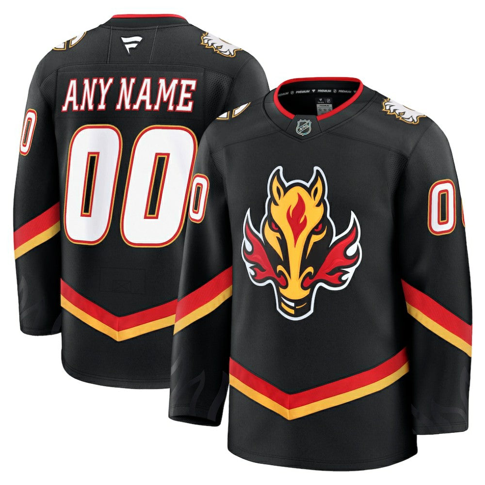 Calgary Flames Fanatics Alternate Premium Custom Jersey - Black | Fanatics on sale