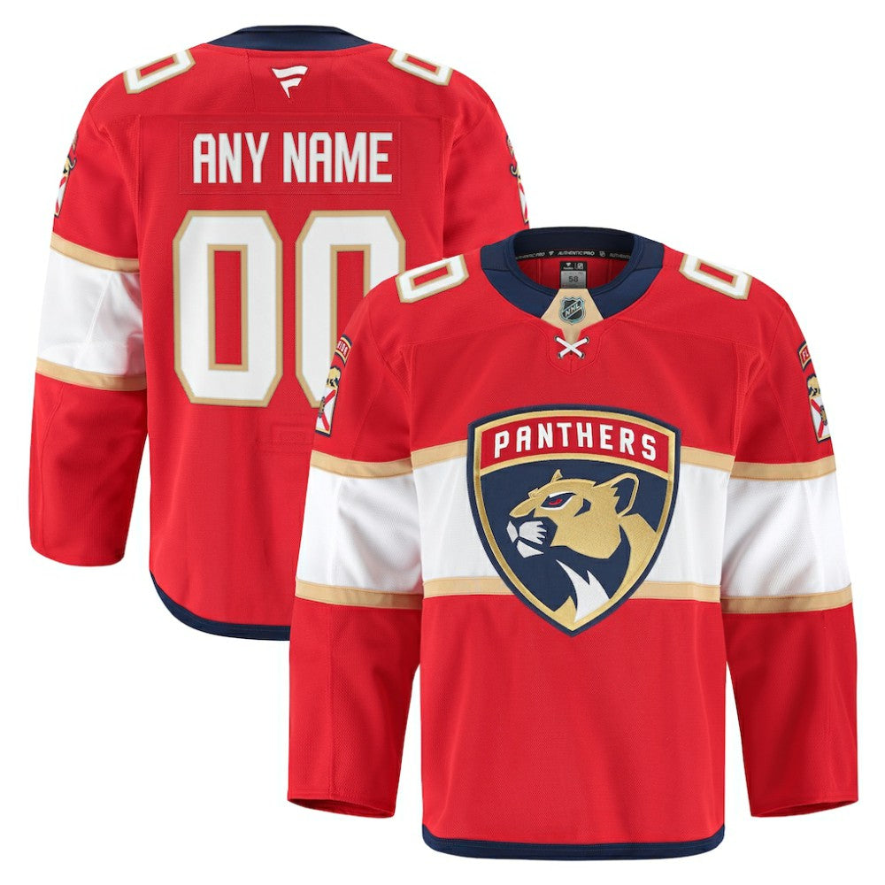Florida Panthers Fanatics Home Authentic Pro Custom Jersey - Red | Fanatics Clearance
