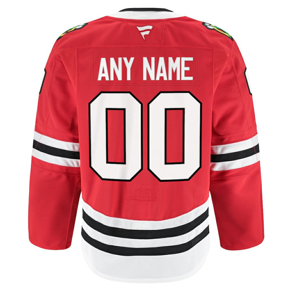 Chicago Blackhawks Fanatics Home Authentic Pro Custom Jersey - Red | Fanatics Lifestyle