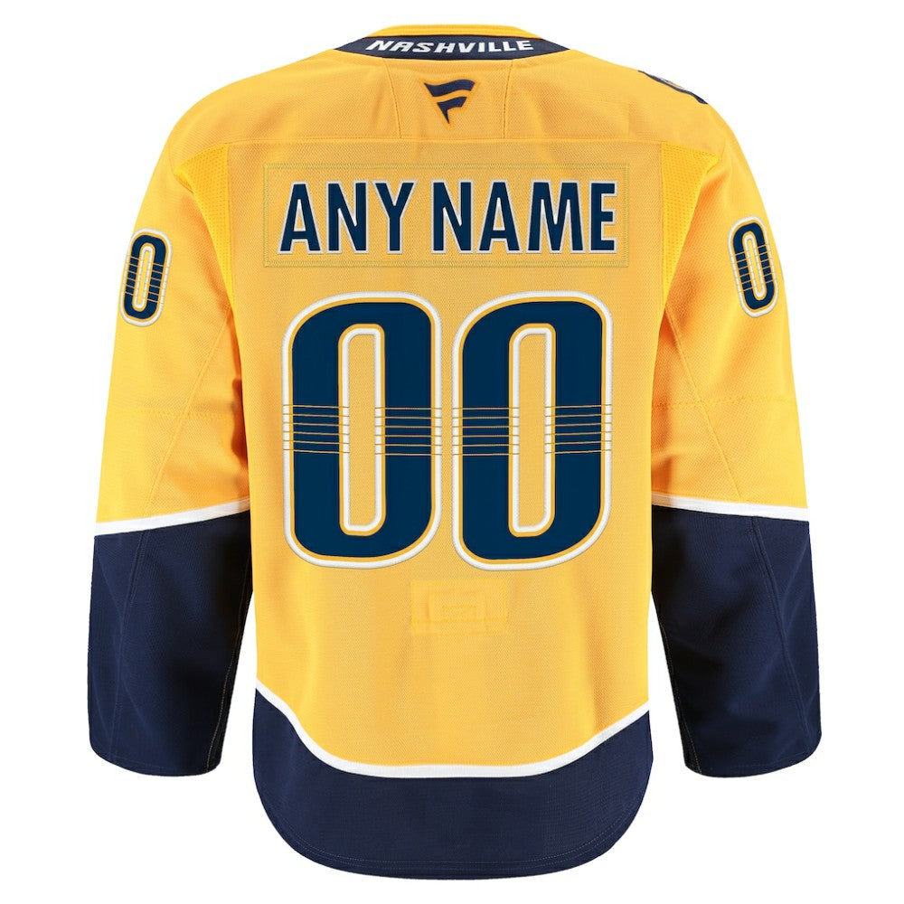 Nashville Predators Fanatics Home Authentic Pro Custom Jersey - Gold | Fanatics on sale