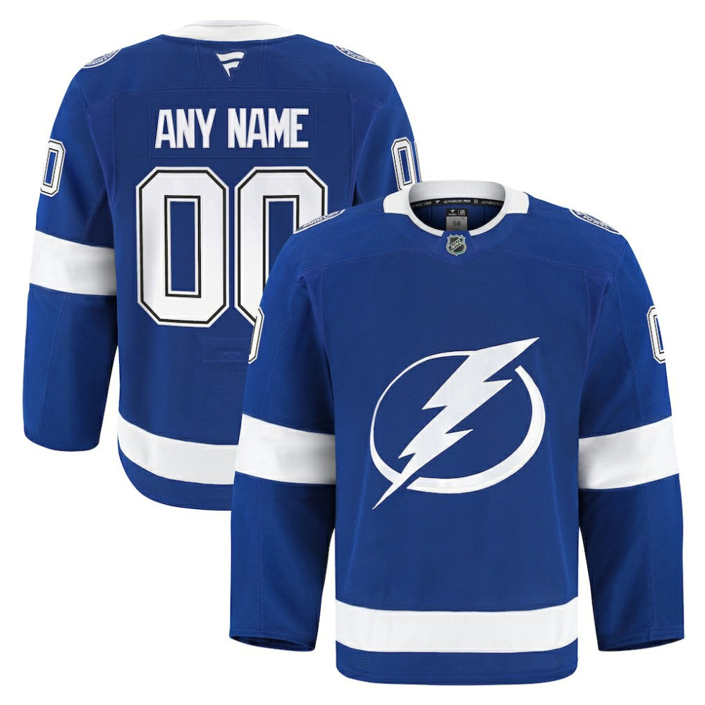 Tampa Bay Lightning Fanatics Home Authentic Pro Custom Jersey - Blue | Fanatics Clearance