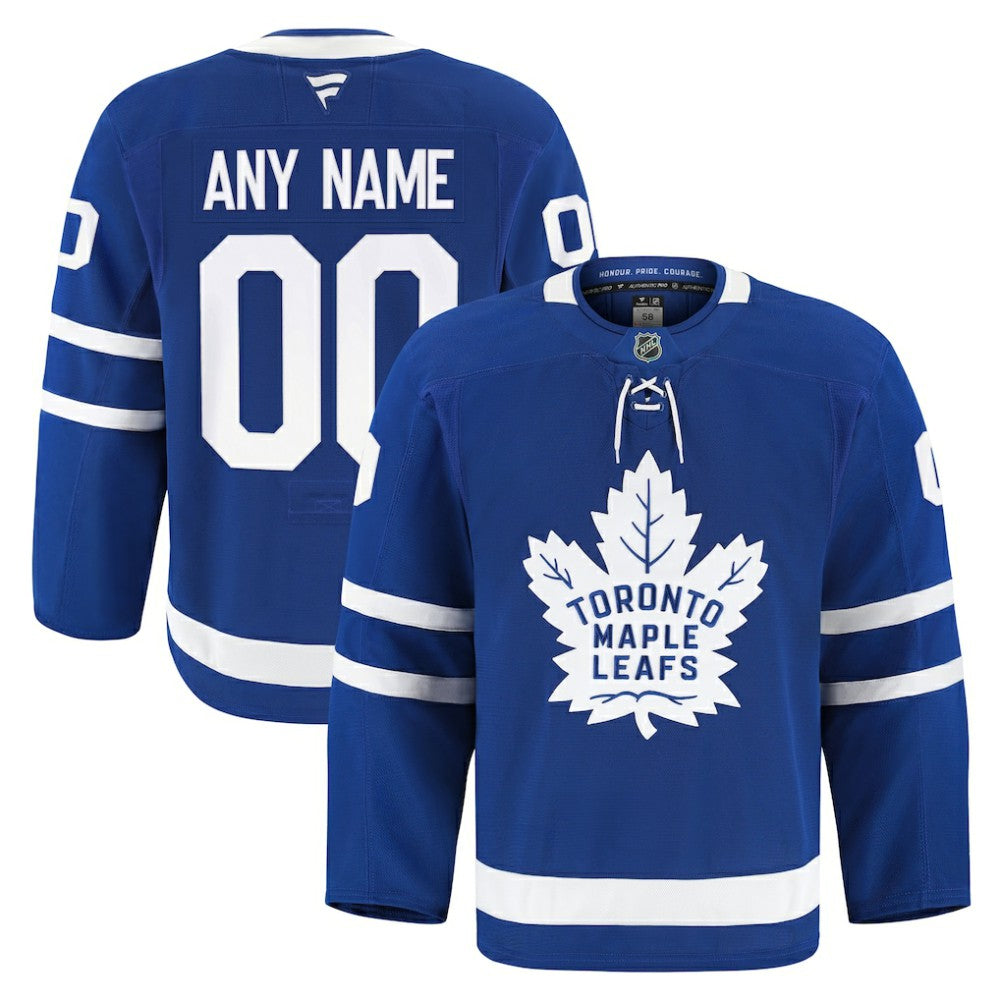 Toronto Maple Leafs Fanatics Home Authentic Pro Custom Jersey - Blue | Fanatics near me