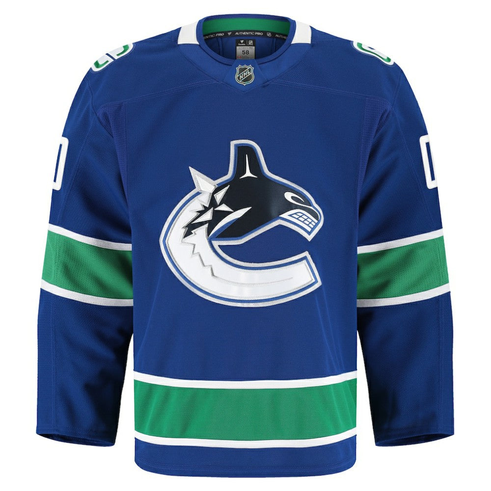 Vancouver Canucks Fanatics Home Authentic Pro Custom Jersey - Blue | Fanatics Clearance