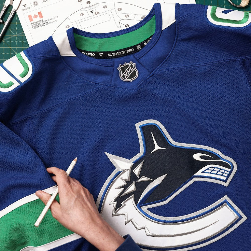 Vancouver Canucks Fanatics Home Authentic Pro Custom Jersey - Blue | Fanatics Clearance