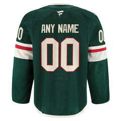 Minnesota Wild Fanatics Home Authentic Pro Custom Jersey - Green | Fanatics online