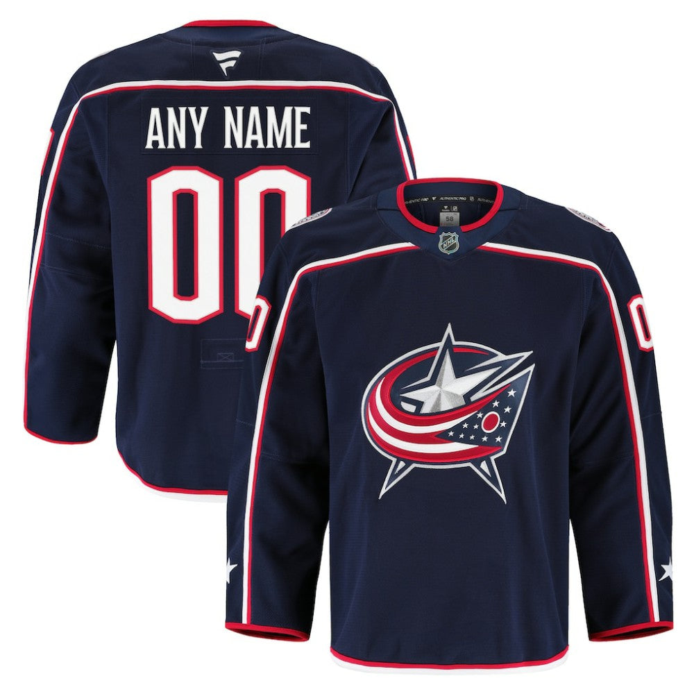 Columbus Blue Jackets Fanatics Home Authentic Pro Custom Jersey - Navy | Fanatics discount