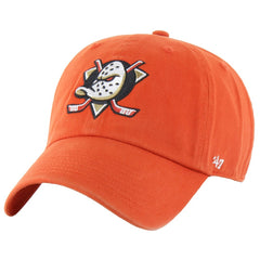 Anaheim Ducks '47 Core Logo Clean Up Adjustable Hat - Orange | 47 brand discount