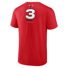 Josh Giddey Chicago Bulls Behind The Back Name & Number T-Shirt - Red