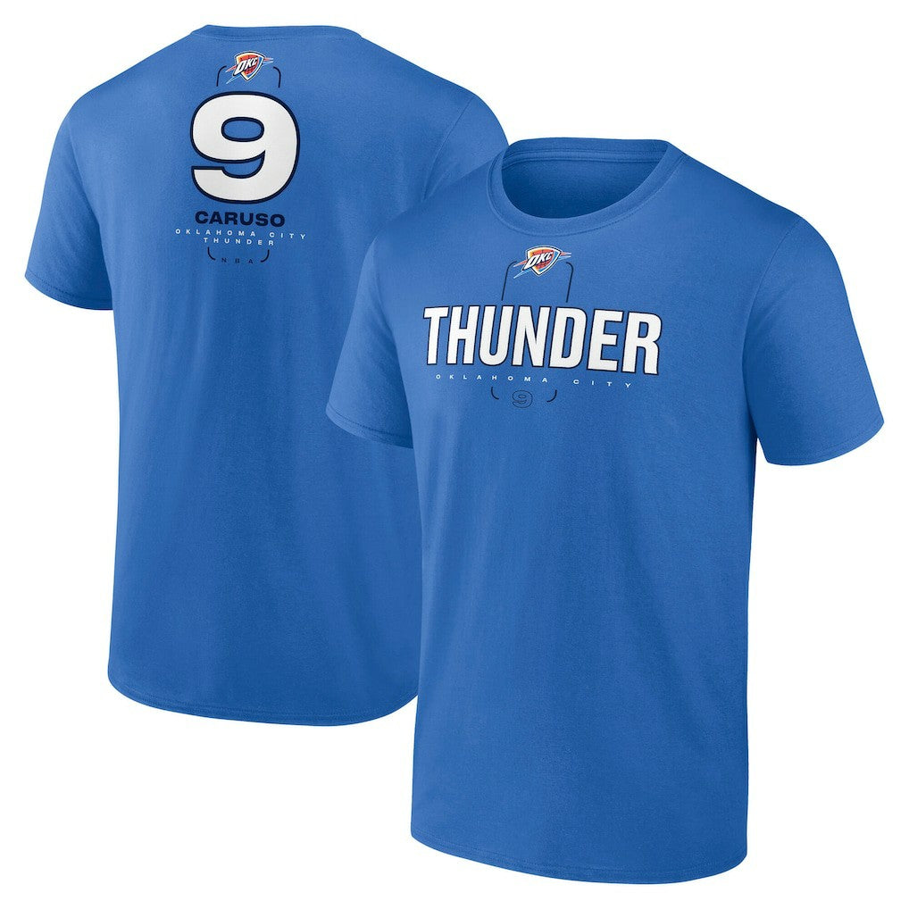 Alex Caruso Oklahoma City Thunder Behind The Back Name & Number T-Shirt - Blue