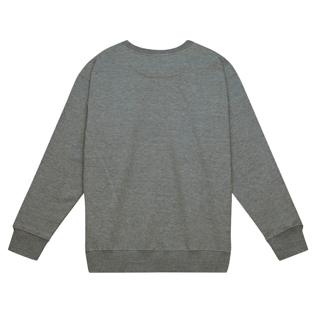 New York Giants Basic Fleece Pullover Sweatshirt - Heather Gray - Mitchell & Ness