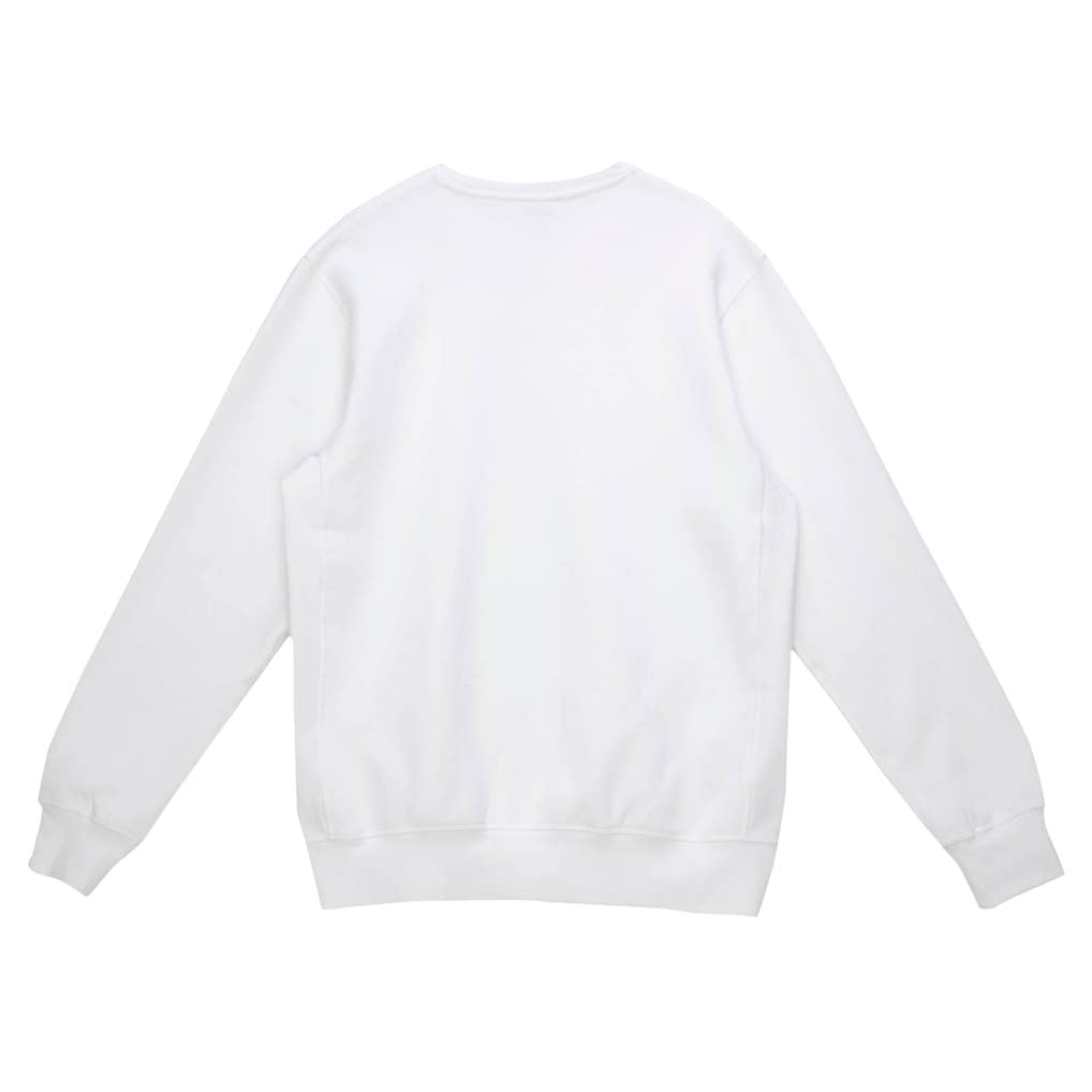 Miami Dolphins Basic Fleece Pullover Sweatshirt - White - Mitchell & Ness
