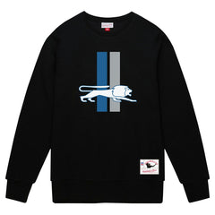 Detroit Lions Basic Fleece Pullover Sweatshirt - Black - Mitchell & Ness