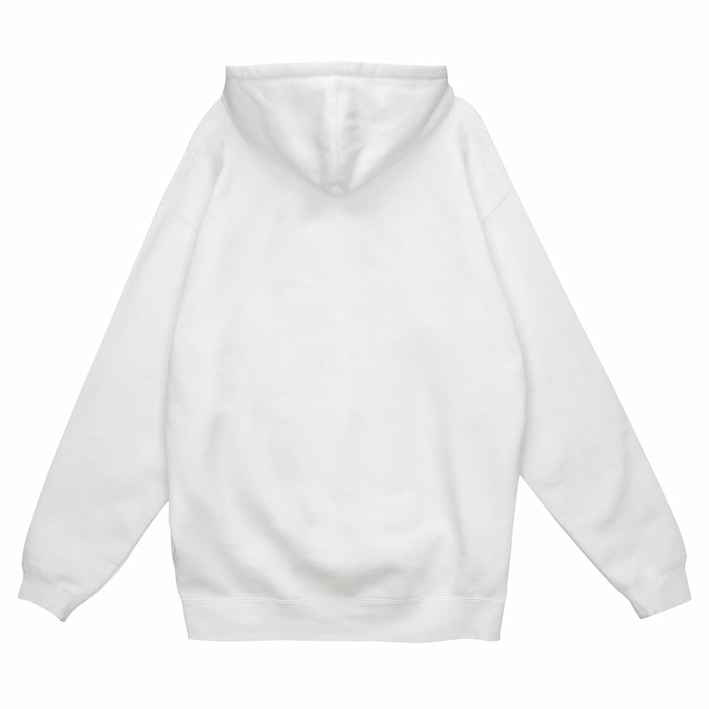 Philadelphia Eagles Helmet Logo Vintage Pullover Hoodie - White - Mitchell & Ness