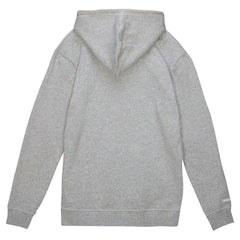 Cleveland Browns Helmet Logo Vintage Pullover Hoodie - Heather Gray - Mitchell & Ness