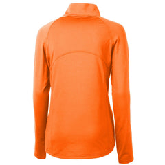 Tampa Bay Buccaneers Cutter & Buck Women's DryTec Adapt Eco Knit Stretch Recycled Raglan Half-Zip Top - Orange - NFL