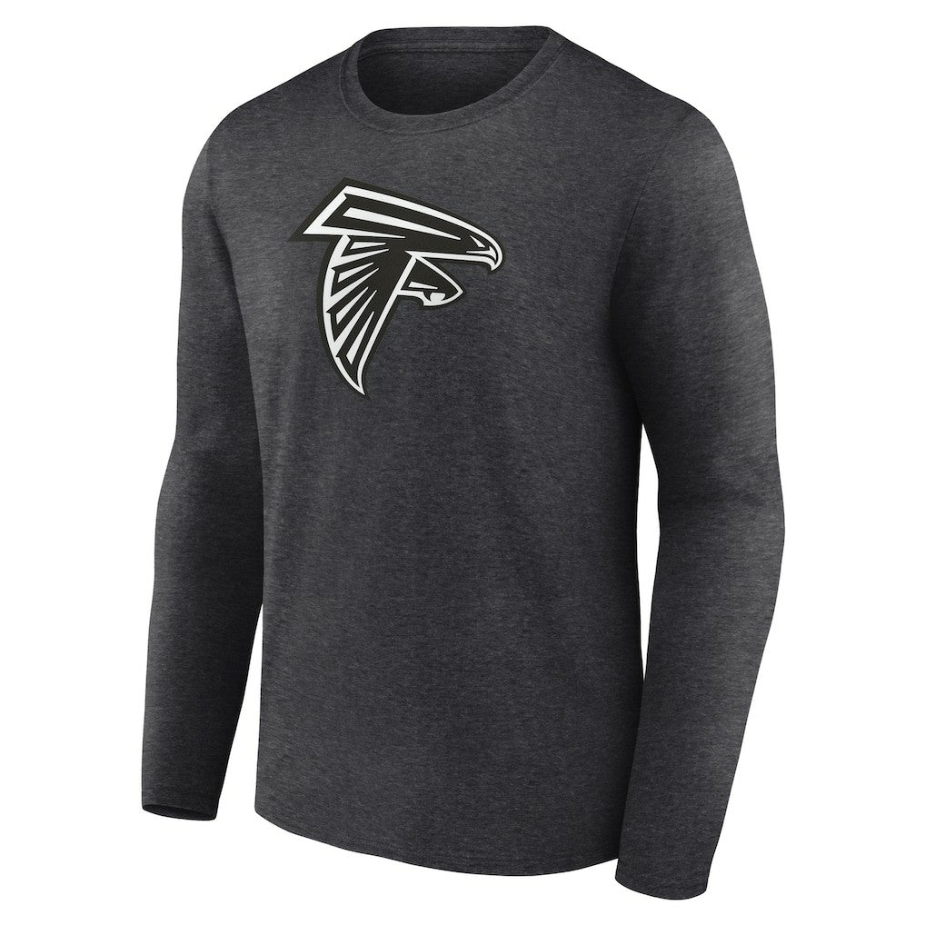 Atlanta Falcons Personalized Name & Number Monochrome Long Sleeve T-Shirt - Charcoal - NFL