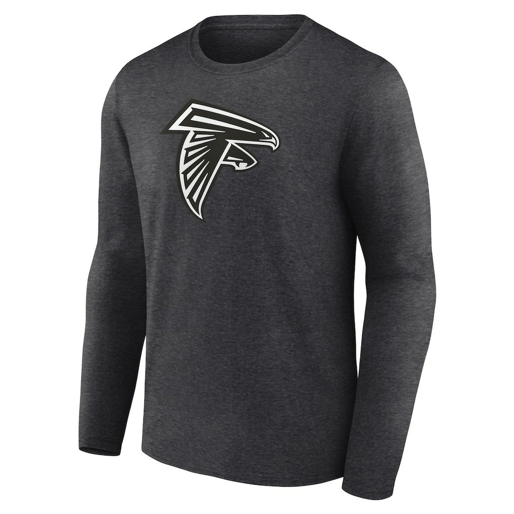 Atlanta Falcons Personalized Name & Number Monochrome Long Sleeve T-Shirt - Charcoal - NFL