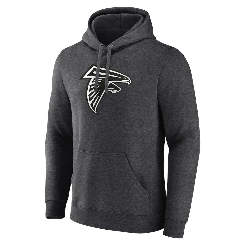 Atlanta Falcons Personalized Name & Number Monochrome Pullover Hoodie - Charcoal - NFL