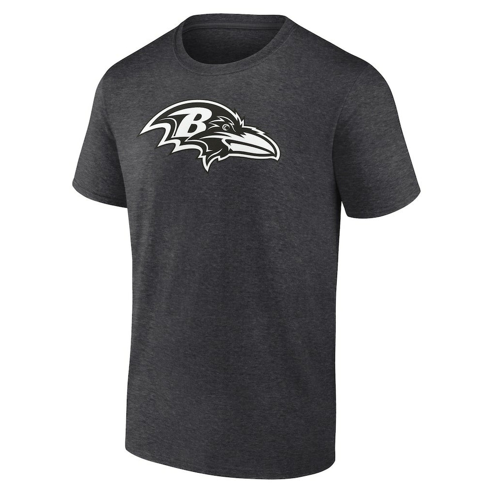 Baltimore Ravens Personalized Name & Number Monochrome T-Shirt - Charcoal - NFL