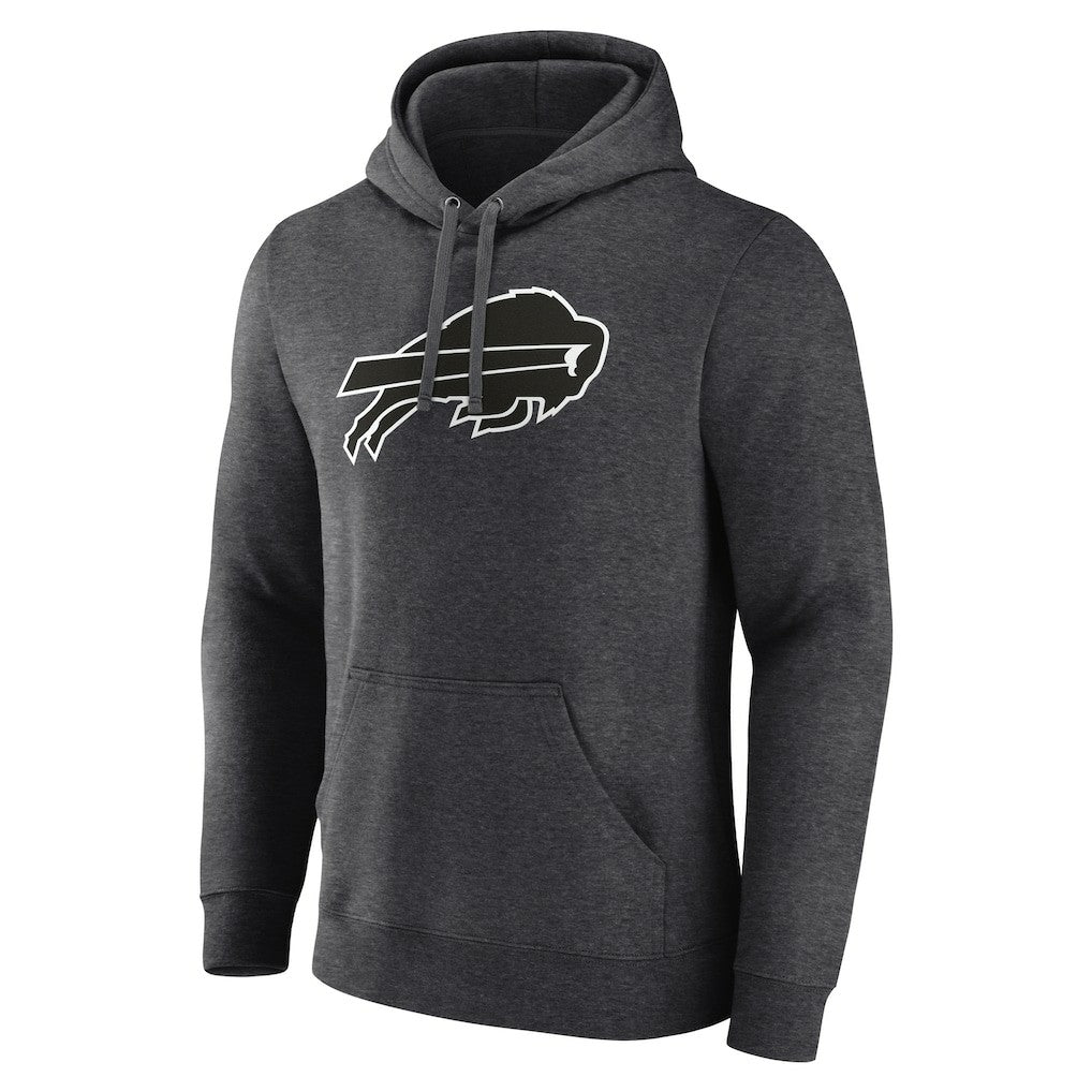 Buffalo Bills Personalized Name & Number Monochrome Pullover Hoodie - Charcoal - NFL