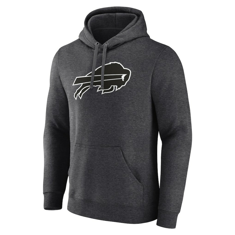 Buffalo Bills Personalized Name & Number Monochrome Pullover Hoodie - Charcoal - NFL