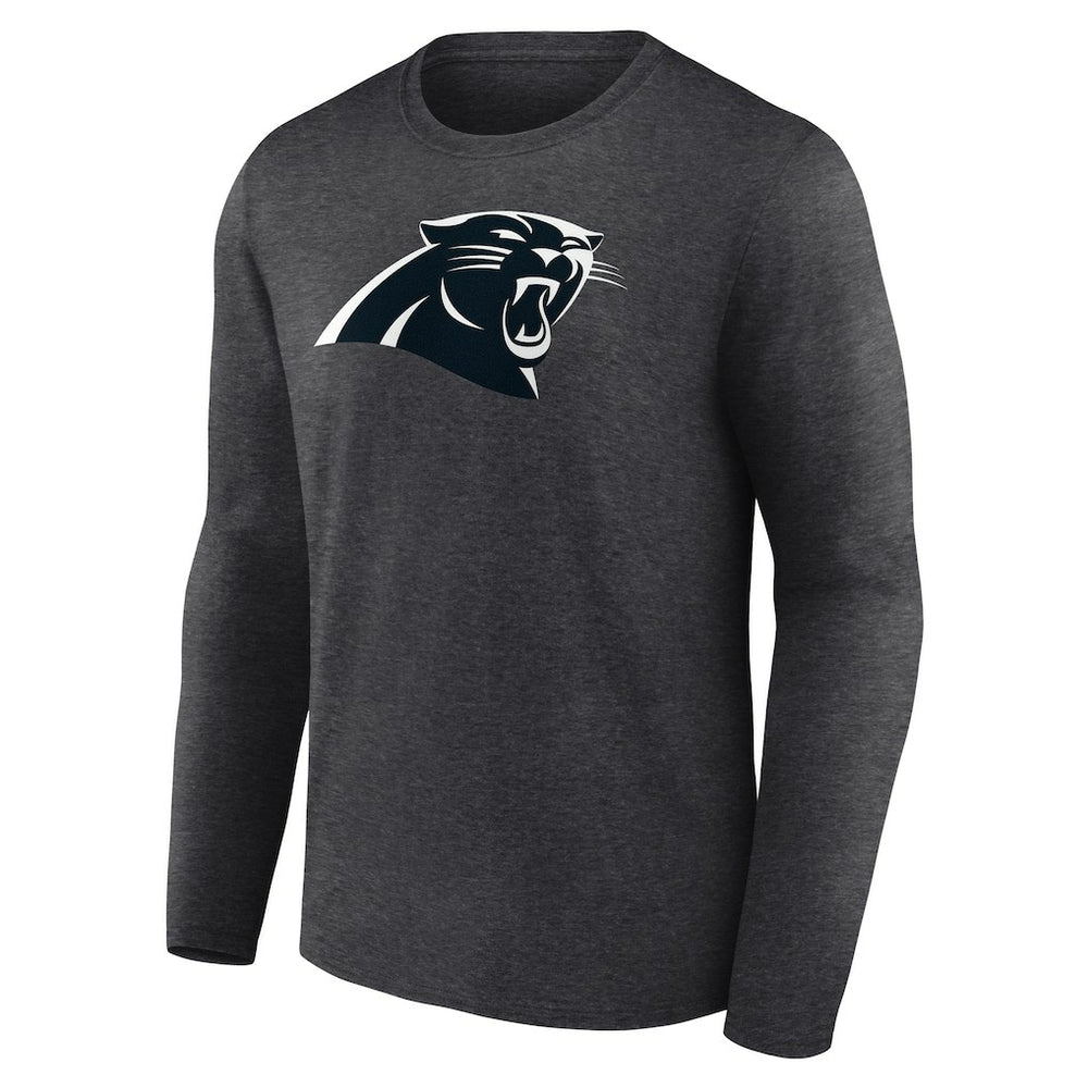 Carolina Panthers Personalized Name & Number Monochrome Long Sleeve T-Shirt - Charcoal - NFL