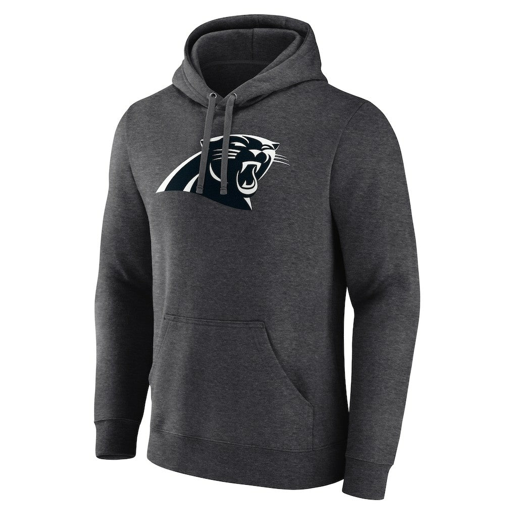 Carolina Panthers Personalized Name & Number Monochrome Pullover Hoodie - Charcoal - NFL