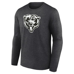 Chicago Bears Personalized Name & Number Monochrome Long Sleeve T-Shirt - Charcoal - NFL