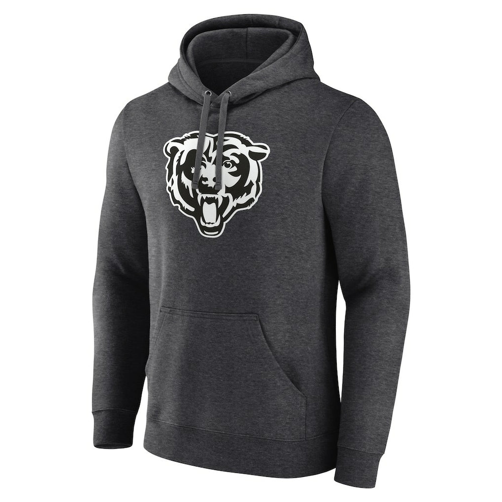 Chicago Bears Personalized Name & Number Monochrome Pullover Hoodie - Charcoal - NFL