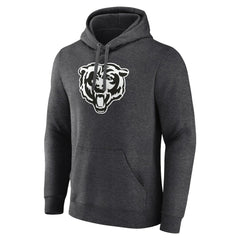 Chicago Bears Personalized Name & Number Monochrome Pullover Hoodie - Charcoal - NFL