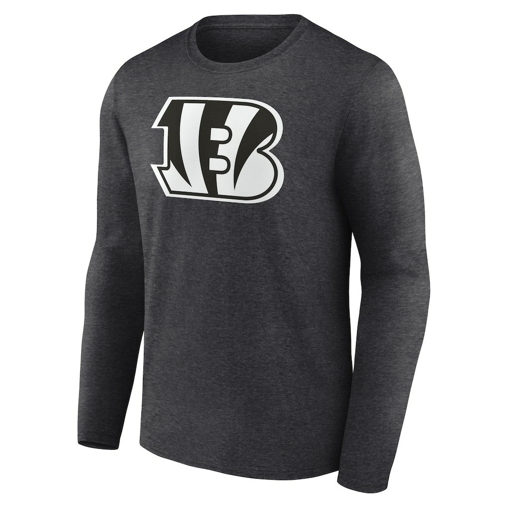 Cincinnati Bengals Personalized Name & Number Monochrome Long Sleeve T-Shirt - Charcoal - NFL