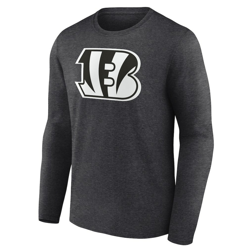 Cincinnati Bengals Personalized Name & Number Monochrome Long Sleeve T-Shirt - Charcoal - NFL