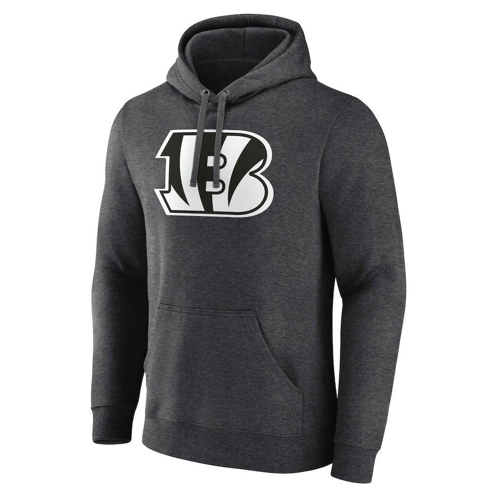 Cincinnati Bengals Personalized Name & Number Monochrome Pullover Hoodie - Charcoal - NFL