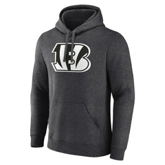 Cincinnati Bengals Personalized Name & Number Monochrome Pullover Hoodie - Charcoal - NFL