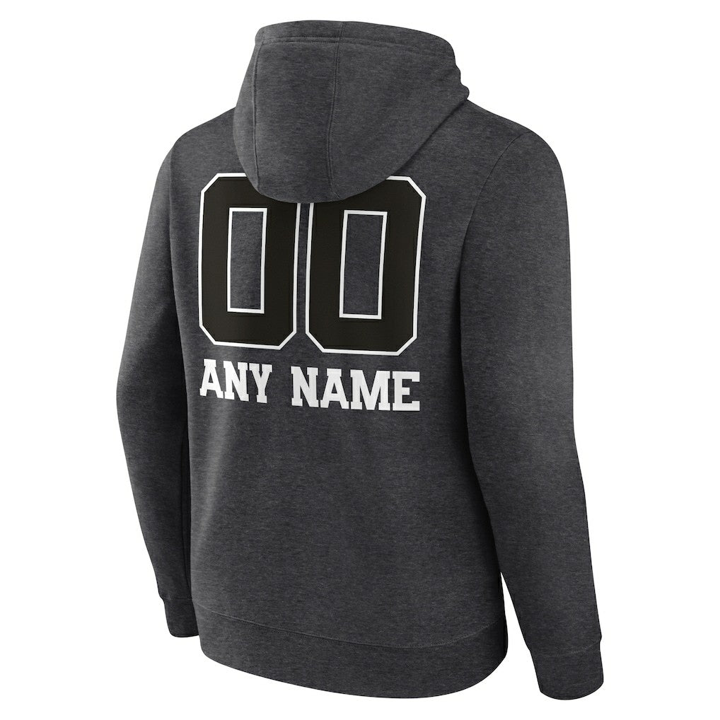 Dallas Cowboys Personalized Name & Number Monochrome Pullover Hoodie - Charcoal - NFL
