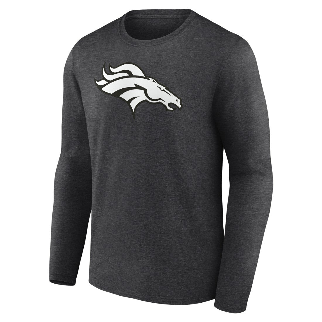 Denver Broncos Personalized Name & Number Monochrome Long Sleeve T-Shirt - Charcoal - NFL
