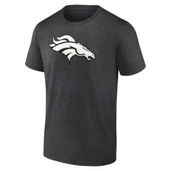 Denver Broncos Personalized Name & Number Monochrome T-Shirt - Charcoal - NFL