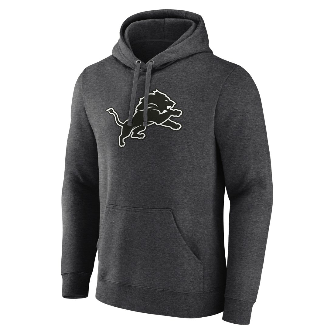 Detroit Lions Personalized Name & Number Monochrome Pullover Hoodie - Charcoal - NFL
