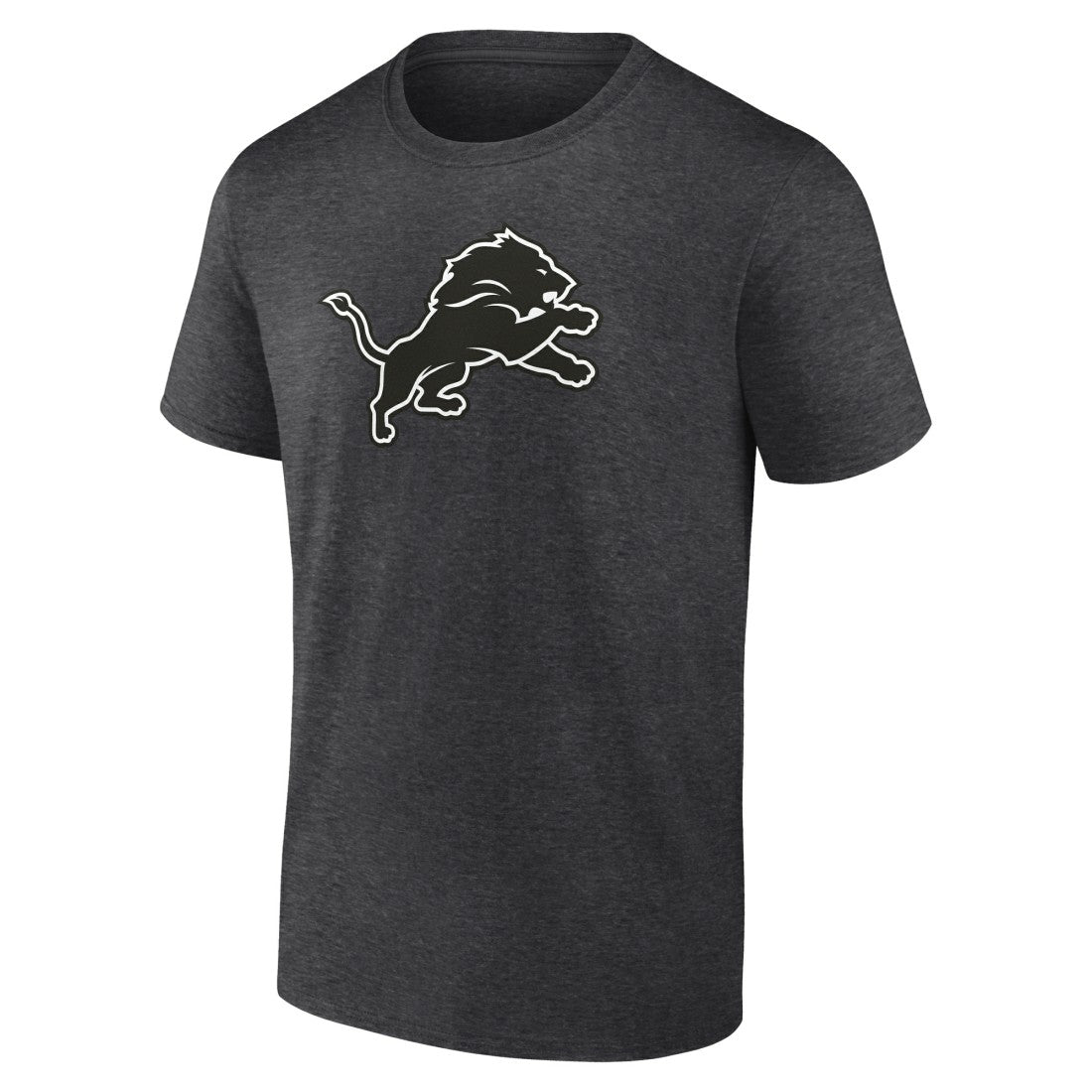 Detroit Lions Personalized Name & Number Monochrome T-Shirt - Charcoal - NFL
