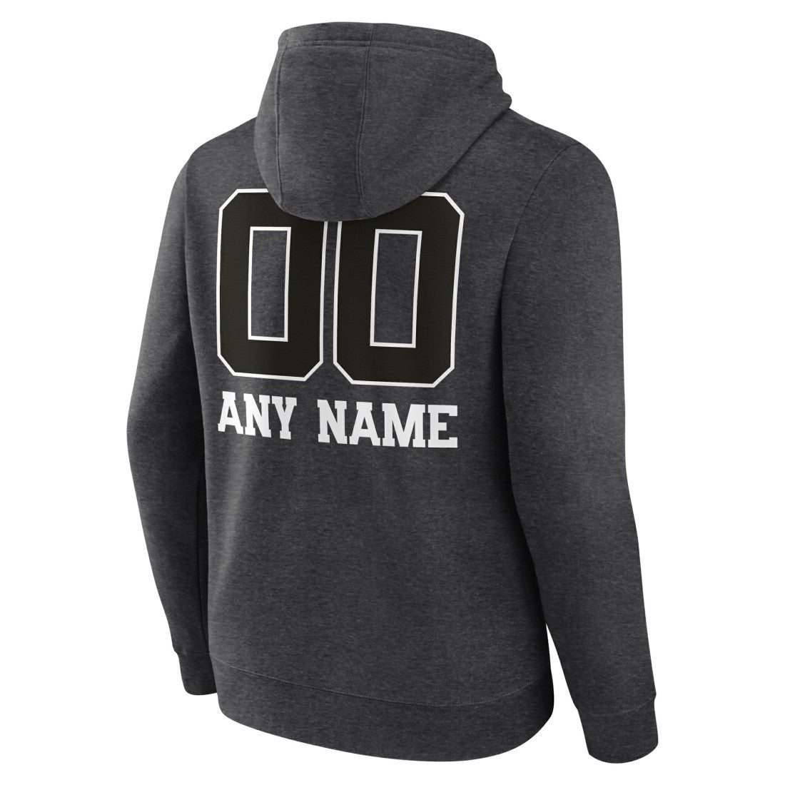 Houston Texans Personalized Name & Number Monochrome Pullover Hoodie - Charcoal - NFL