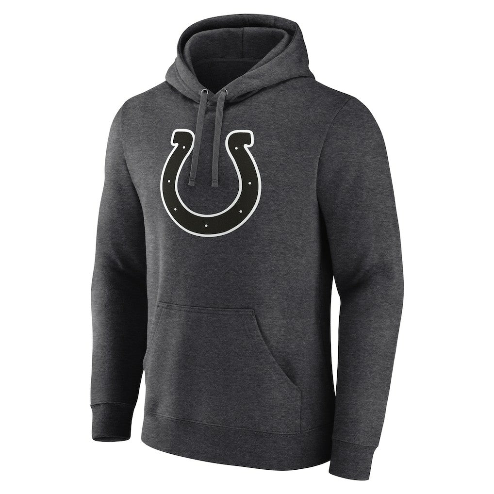 Indianapolis Colts Personalized Name & Number Monochrome Pullover Hoodie - Charcoal - NFL