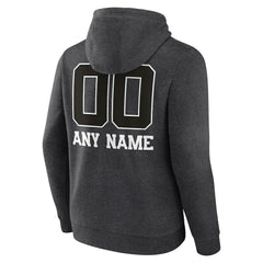 Indianapolis Colts Personalized Name & Number Monochrome Pullover Hoodie - Charcoal - NFL
