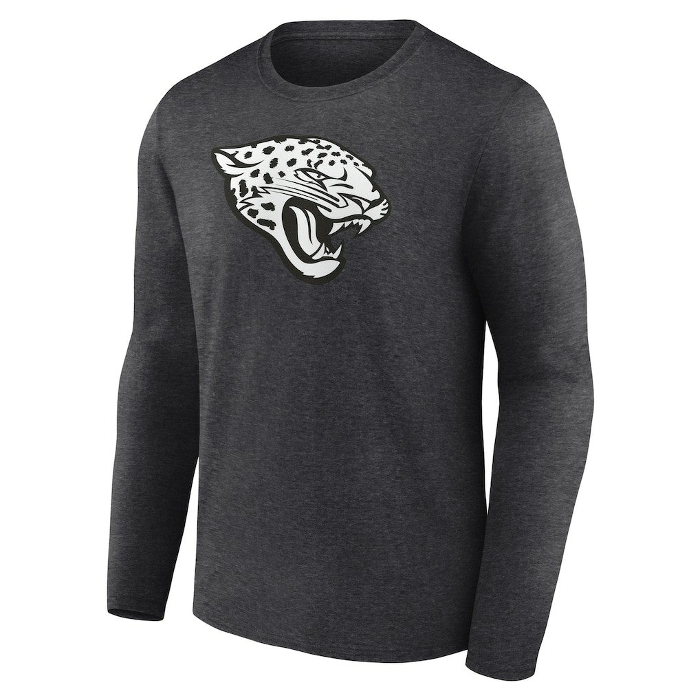 Jacksonville Jaguars Personalized Name & Number Monochrome Long Sleeve T-Shirt - Charcoal - NFL